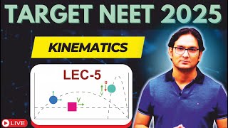 KINEMATICS  Target Neet 2025  Lec5  By Rishikesh Sir [upl. by Oba]