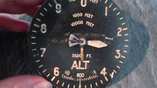 radioactive spitfire warbird altimeter  doped with radium [upl. by Aicilegna]