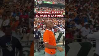 DROGBA celebra el pase de COSTA DE MARFIL a la FIANL de la COPA ÁFRICA [upl. by Lledra]