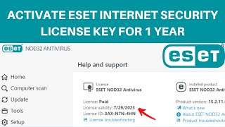 How to Activate ESET Internet Security License Key  How to Buy ESET Nod32 License Key in Cheap [upl. by Vinni317]