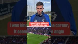 This was INSANE ☄️ Areso LALIGAGOALOFTHEMONTH PremiosLALIGA [upl. by Moyna]