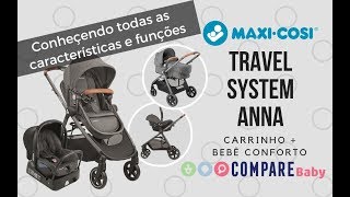 Carrinho ANNA Maxi Cosi  REVIEW Completo  TRAVEL SYSTEM com Bebê Conforto [upl. by Dickey]