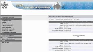 Descargar certificado  Cursos virtuales del SENA [upl. by Garris165]