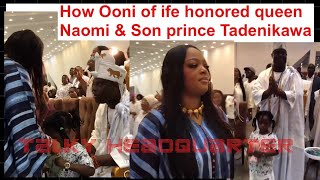 Ooni of ife honored Queen Naomi and son amp open ojaja park Akure [upl. by Furtek]