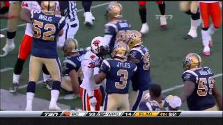 CFL BC 35 Winnipeg 47 October 11 2010 [upl. by Alet322]