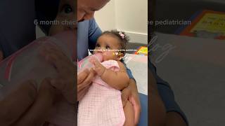 baby ears pierced at 6 months vlog mom 6monthsbaby postpartum pediatrics babygirl fy fyp 💕 [upl. by Ised]