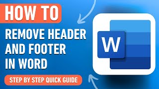 How to Remove Header and Footer in Word Easy Tutorial [upl. by Uyerta]