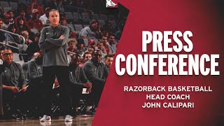 Press Conference Head Coach John Calipari TCU  RAZORBACK BASKETBALL [upl. by Nevile564]