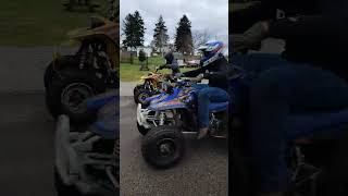 Yamaha warrior 350 vs Honda 400ex Very close [upl. by Nofpets420]