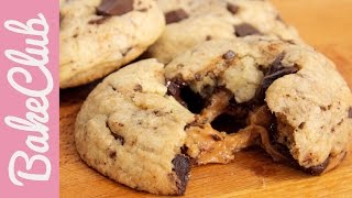 Chocolate Chip Cookies mit Karamellkern  BakeClub [upl. by Adnicaj178]