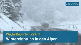 ❄️ Wintereinbruch in den Alpen  Teils über einen Meter Schnee erwartet [upl. by Anuaik842]