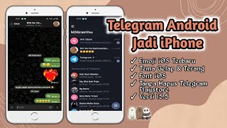 MDGram Versi 155  Cara Mengubah Telegram Android Menjadi iPhone Terbaru 2023  Update [upl. by Cis28]