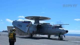 Epic Maneuvers on the USS Nimitz Flight Operations [upl. by Leinnad830]