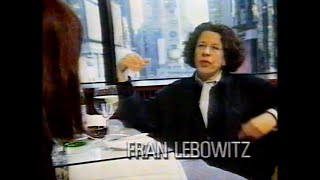 Fran Lebowitz interview Fashion TV [upl. by Sluiter805]