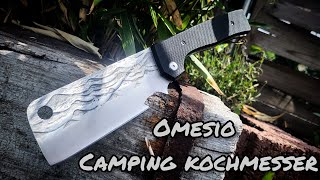 Omesio Camping Kochmesser und klappbares Fleischerbeil als Slipjoint EDC Fubinaty [upl. by Kyte]