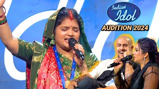 OMG बिहार की शेरनी ने भौकाल मचा डाला  Indian Idol Season 15 2024 Audition  Today Episode [upl. by Aigneis]