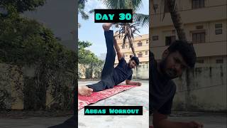 Day 30 Abs Workout  Laying Raises Side Crunches amp Side Planks abbs sixpack youtubeshorts fit [upl. by Haywood]