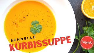 Cremige Kürbissuppe selber machen  Das schnelle amp einfache REZEPT [upl. by Desmond]