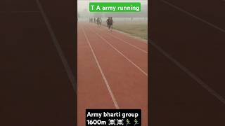 Ta bharti army running  army armyrunning 1600m ytshorts youtubeshorts running tabharti [upl. by Meelak]