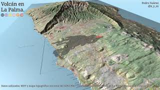 Volcán de La Palma colada de lava 18 de noviembre [upl. by Gracia]