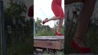 Tap dance stilettos acapella ASMR tapping wood and stone [upl. by Harifaz]