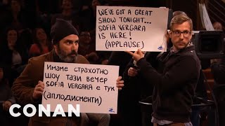 Sofia VergaraLoving Creepy Stagehands Vol 2  CONAN on TBS [upl. by Ayat]