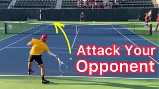 The Perfect Time To Attack Your Opponent Tennis Singles Strategy [upl. by Samot]