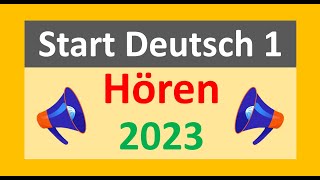 Start Deutsch A1 Hören Modelltest 2023 mit Lösungen am Ende  Sample Paper  Vid  158 [upl. by Irmine990]