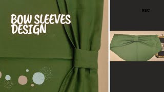 Bow sleeves design trending sewingtips cuttingandstitching [upl. by Hailed]