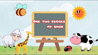 one two buckle my shoenursery rhymeskids song [upl. by Letsirhc369]