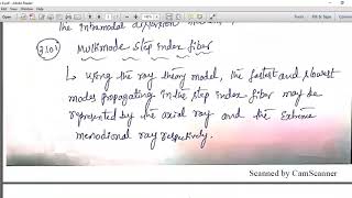 Intermodal Dispersion in optical fibers [upl. by Cher]