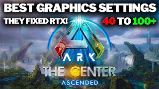 Ark Survival Ascended THE CENTER  Best Settings  Best FPS Settings [upl. by Onaled]