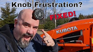 Kubota BX Knob Adjustment Explained [upl. by Auqinat]