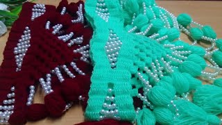 Wow💫👌 Gate parda ka design  new design gate parda amazing design to colours online crochet [upl. by Kesley497]