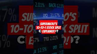 Supermicros 10to1 Stock Split Explained smci [upl. by Ahsiener]