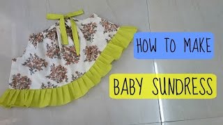 How to make Baby Sundress  easy summer dress  anjalee sharma [upl. by Rudie]