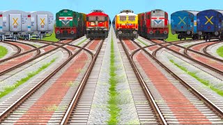 Train simulator classicwag9 locolTrain Crossing Gameindianrailwaysrailway shortvideo [upl. by Aieka]