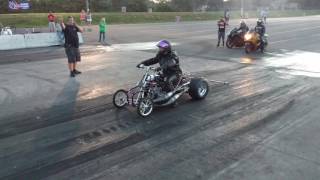 Yamaha Banshee dragster  Cecil County Dragway [upl. by Clementas701]