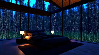 Beat Worry Within 3 Minutes to Sleep Instantly with Heavy Rain amp Thunder Sounds at Night Dark Screen [upl. by Nylecoj299]