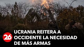 GUERRA RUSIAUCRANIA  Ucrania reitera a occidente la necesidad de más armas [upl. by Hallam]