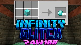 GAME BREAKING GLITCH Minecraft 121 Snapshot 24w18a New Infinity Glitch [upl. by Macintosh]