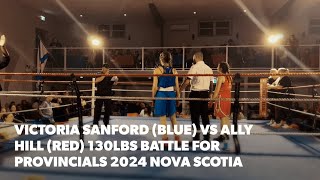 Victoria Sanford BLUE VS Ally Hill RED 130lbs Battle for Provincials 2024 [upl. by Cutter]