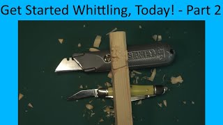 Get Started Whittling Today  Part 2 Basic Cuts The Face [upl. by Jonati]