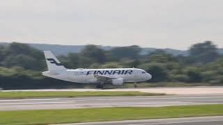 CORENDON AIRLINES B737 A319 FINNAIR TAKEOFF  MANCHESTER AIRPORT [upl. by Orest]