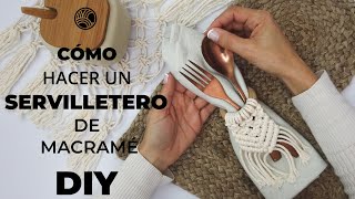 TUTORIAL DIY Decora tu mesa con estos SERVILLETEROS de Macramé MUY FÁCILES  Macramé [upl. by Sheldon]