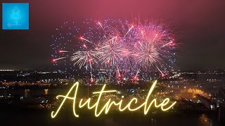 Austria 4K Fireworks Drone Footage  Feux LotoQuébec Montreal Autriche  July 11 2024 [upl. by Ahsiyn922]