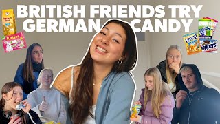 GERMAN CANDY TEST british friends try Katjes Maoam Knoppers etc 🇬🇧  Ronja Vlog 5 [upl. by Timi878]