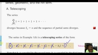 9 2 Series and Convergence The Telescoping Method [upl. by Alister101]