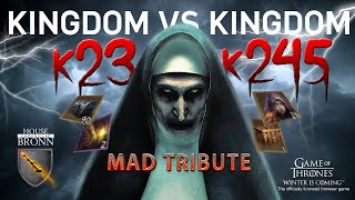 K23 vs K245 Kingdom vs Kingdom  Game Of Thrones Winter is Coming [upl. by Wilser583]