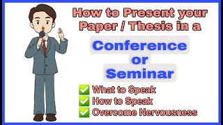 How to present your paper in conference or seminar Thesis presentation  MScPhD Students TSH [upl. by Eibrab20]